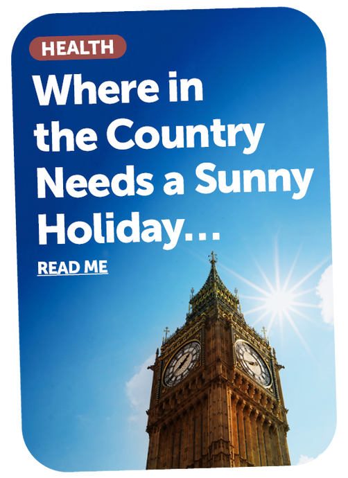 Got More Vits or Need More Vits? Where in the country needs a sunny holiday…