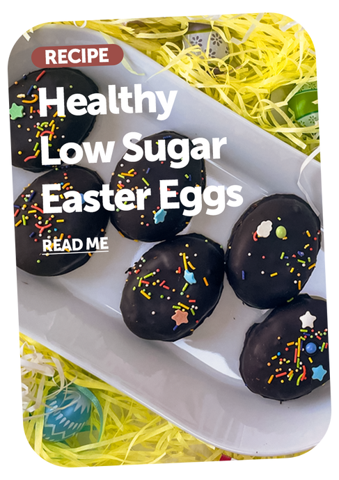 Healthy Low Sugar Coconut Chocolate Easter Eggs