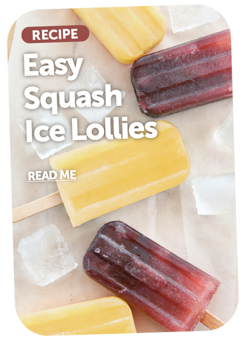 Easy Squash Ice Lollies