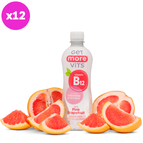 Pink Grapefruit Vitamin B12 Bottles
