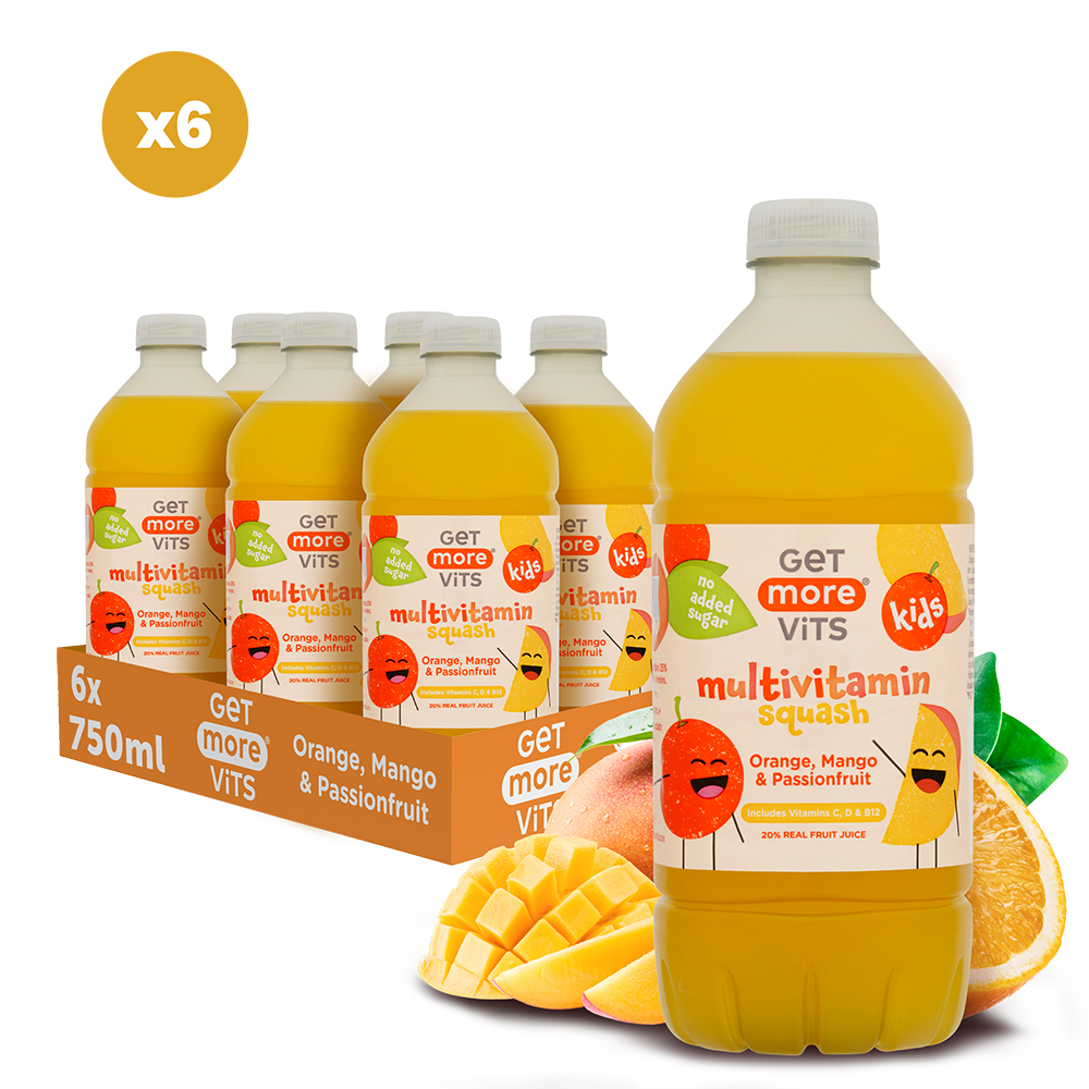 Orange, Mango & Passionfruit Kids Multivitamin Squash