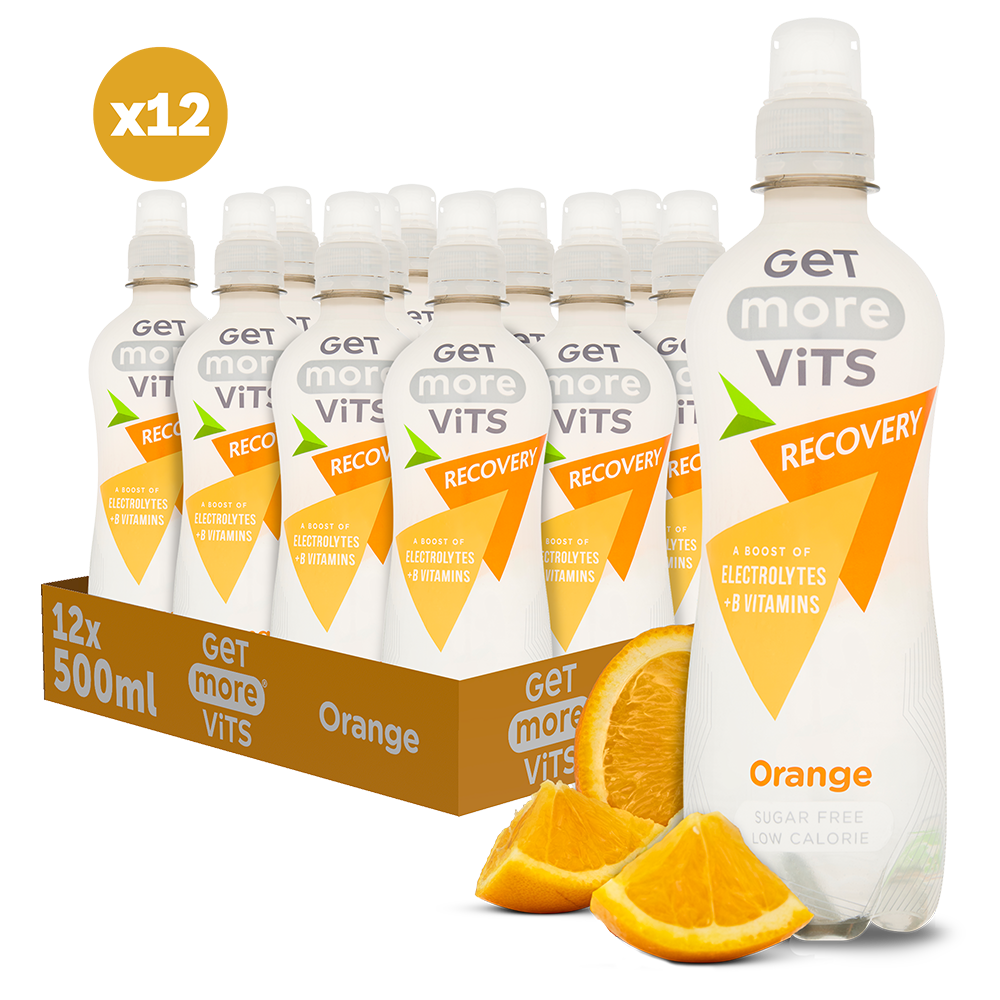 Orange Electrolytes Recovery Bottles