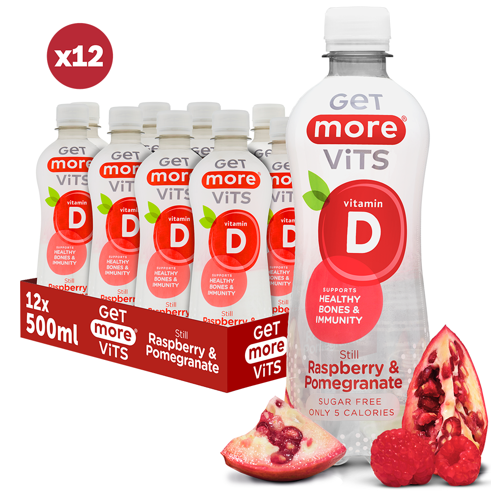 Raspberry & Pomegranate Vitamin D Bottles