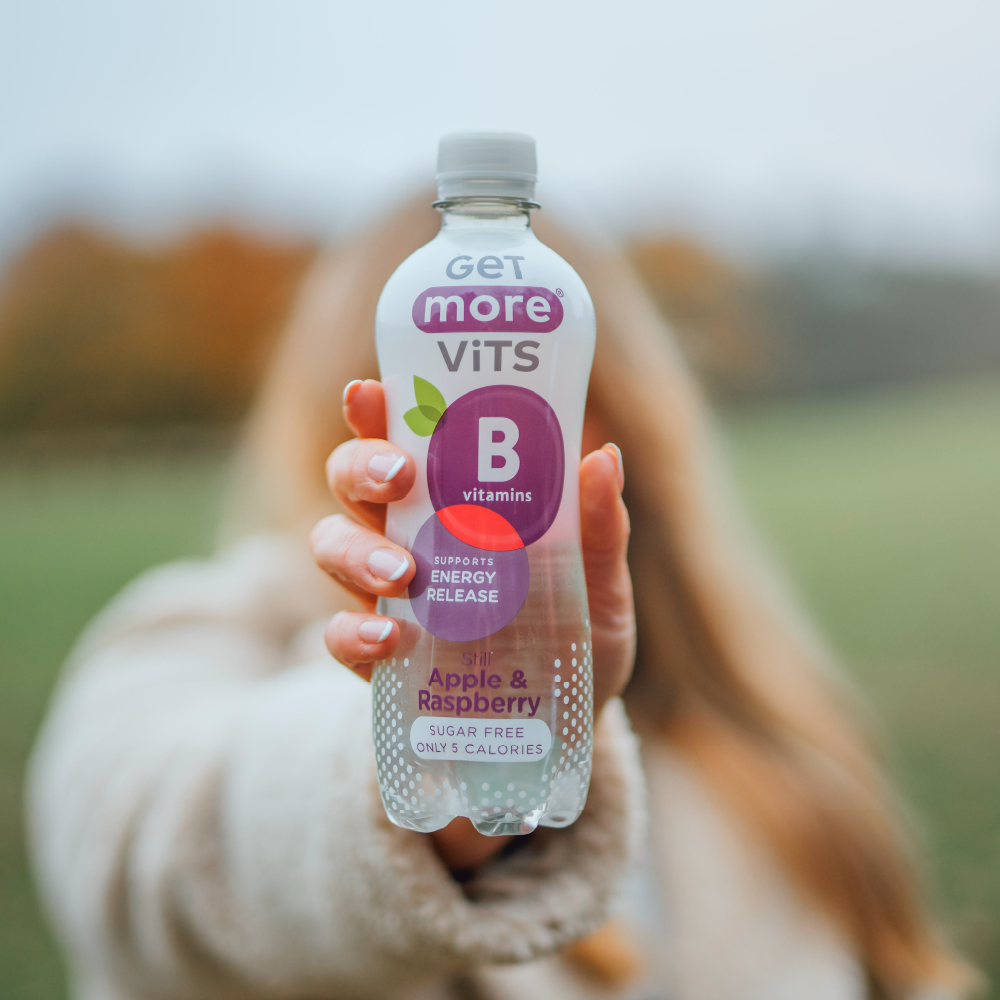 Apple & Raspberry B Vits Bottles
