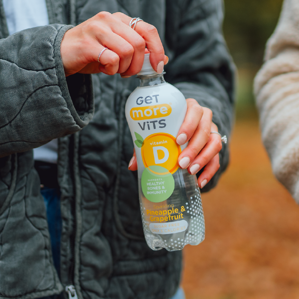 Pineapple & Grapefruit Vitamin D Bottles