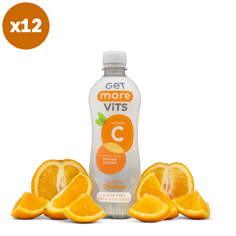 Orange Vitamin C Bottles