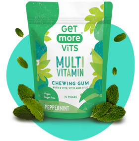 Get your daily vitamins on the go with our new chewing gum.